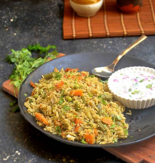 Cauliflower Pulao with Coconut Milk - a Staple Toddler Recipe