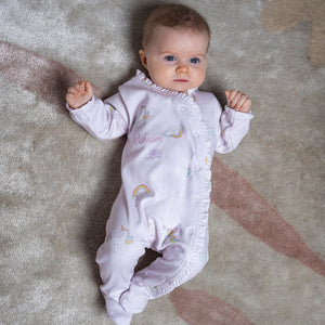 Unicorn Ruffled Sleepsuit