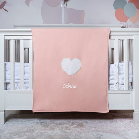 Organic Cotton Heart Blanket