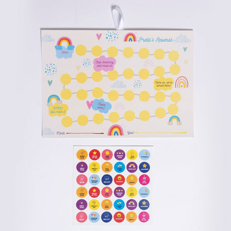 Party Favour: Rainbow Reward Chart & Sticker Sheet