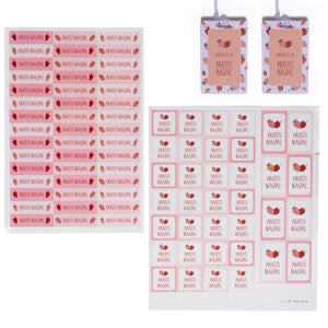 Sticker & Luggage Tag Set - Strawberry