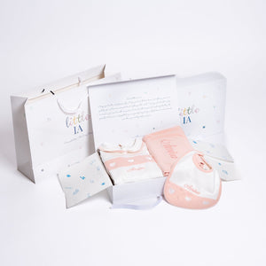 Embroidered Heart Sleepsuit & Bib Set