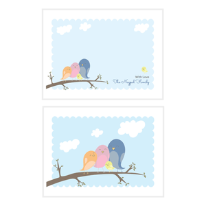 Personalised Family Notecard Set of 15