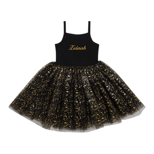 Black & Gold Sparkle Dress