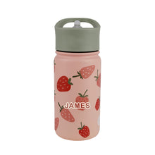 Load image into Gallery viewer, Strawberry Stainless Steel Water Bottle, 420 ML
