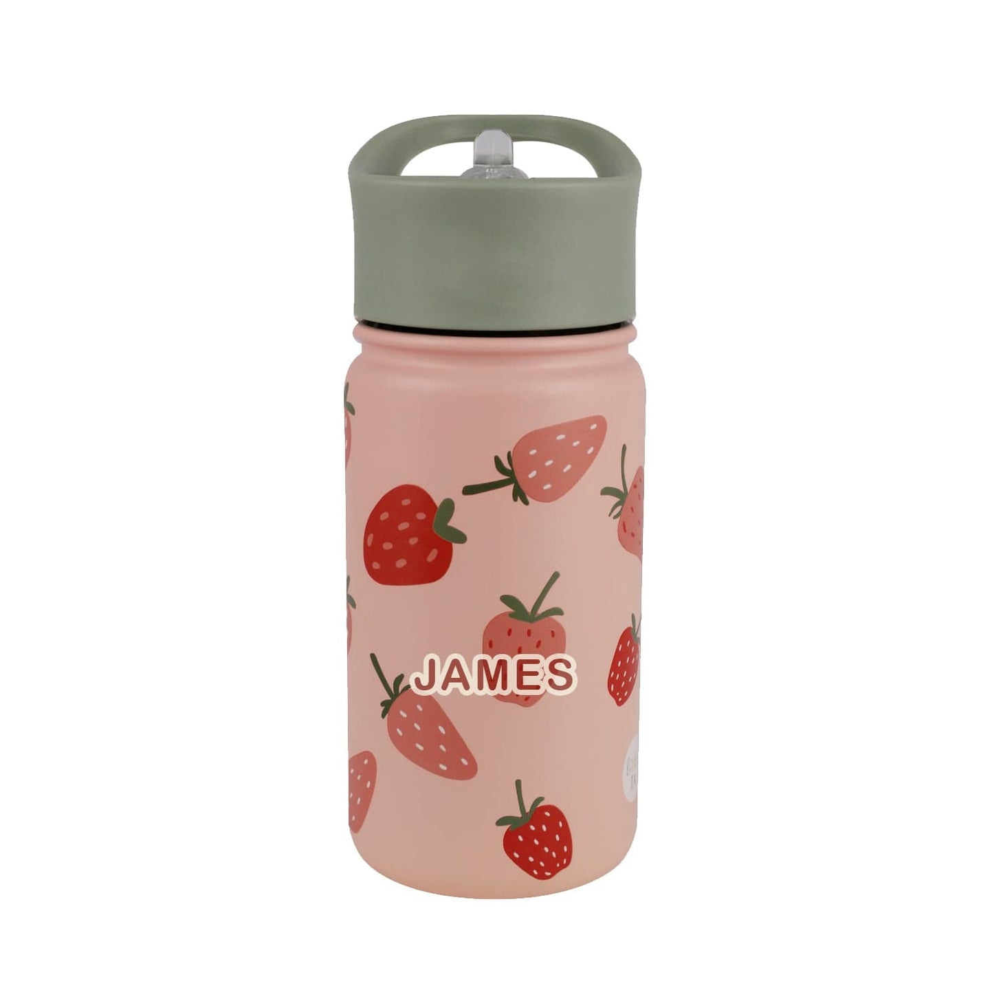 Strawberry Stainless Steel Water Bottle, 420 ML