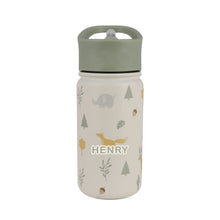 Load image into Gallery viewer, Woodland Stainless Steel Water Bottle, 420 ML
