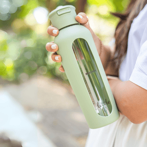 Motivational Glass Water Bottle