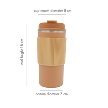 Load image into Gallery viewer, Vacuum Insulated Tumbler with Silicone Sleeve, 450 ML
