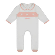 Load image into Gallery viewer, Embroidered Heart Sleepsuit
