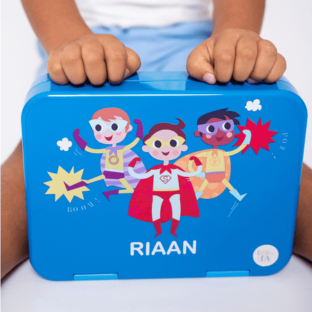 Party Favour: 6-Compartment Superhero Bento Box