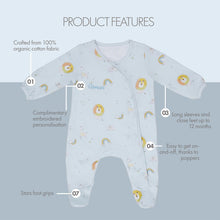 Load image into Gallery viewer, Lion Printed Baby Sleepsuit
