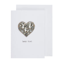 Load image into Gallery viewer, Embellished Heart Baby Card
