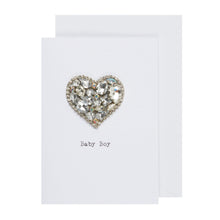 Load image into Gallery viewer, Embellished Heart Baby Card
