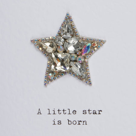 Embellished Star Baby Card