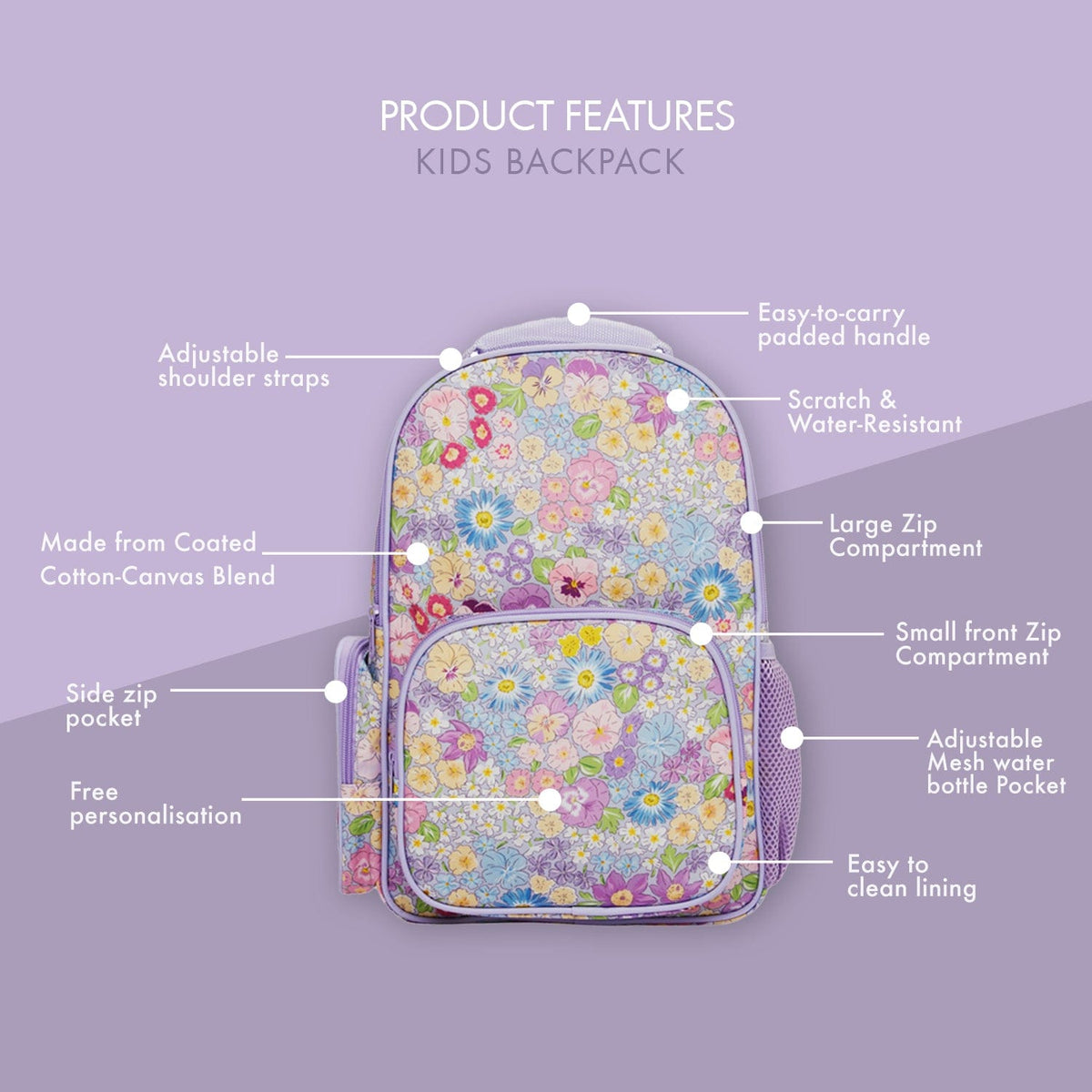 Floral Kids Backpack