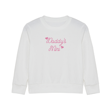 Load image into Gallery viewer, Daddy&#39;s Mini White Sweatshirt
