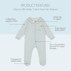 Teddy Smart-Zip Sleepsuit