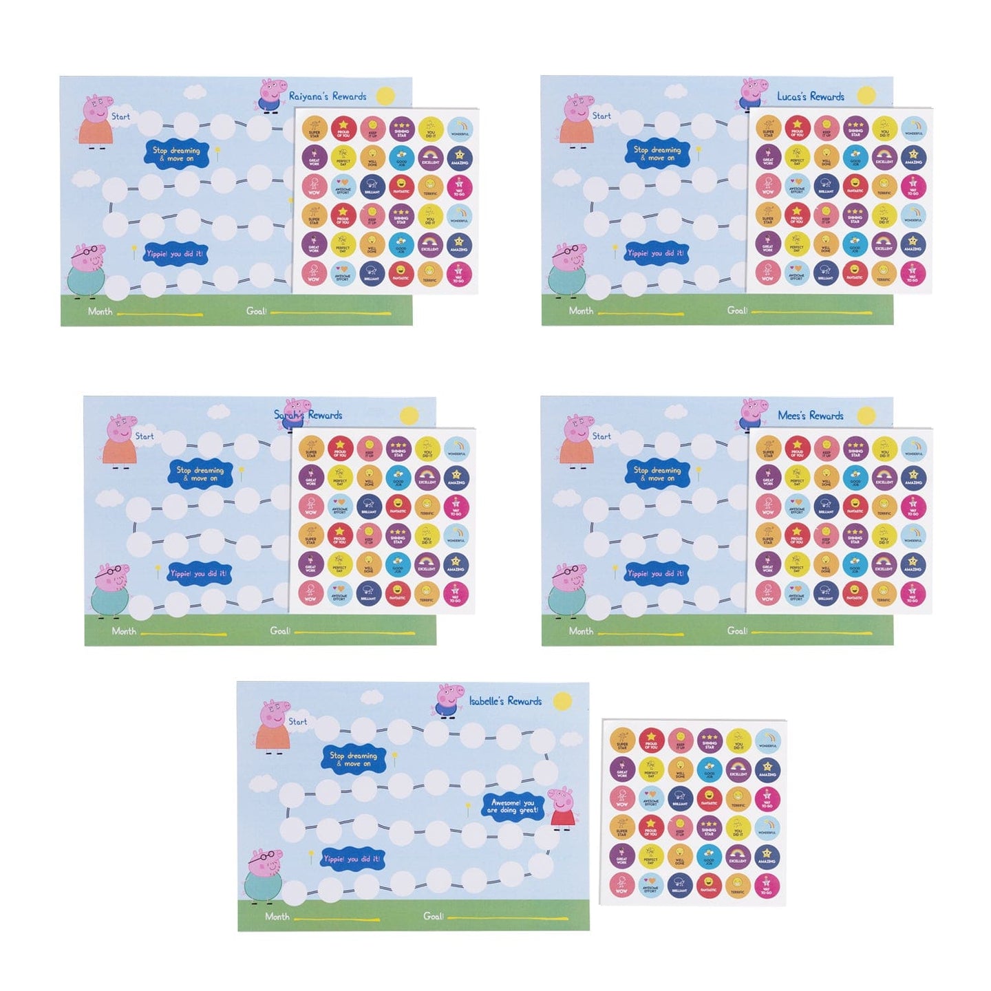 Party Favour: Peppa Pig Reward Chart & Sticker Sheet