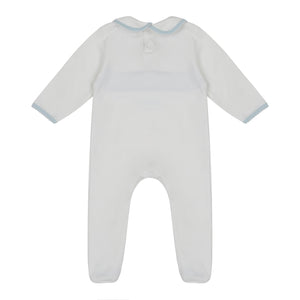 Embroidered Sailboat Sleepsuit