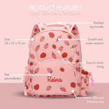 Load image into Gallery viewer, Strawberry Backpack &amp; Lunchbag Bundle
