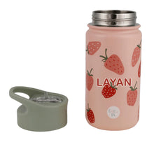 Load image into Gallery viewer, Strawberry Stainless Steel Water Bottle, 420 ML
