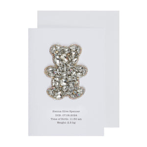 Embellished Teddy Bear Keepsake Card