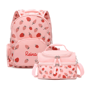 Strawberry Backpack & Lunchbag Bundle