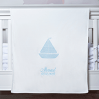 Organic Cotton Sailboat Blanket