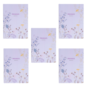 Party Favour: Personalised Wildflower A5 Diary