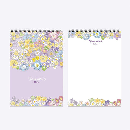 Personalised A4 Notepad - Enchanted Floral