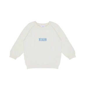 Embroidered Name Knit Sweater