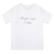 Load image into Gallery viewer, All You Need is Love Slogan Tee
