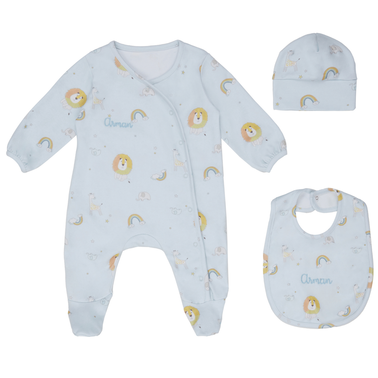 Lion Printed 3-Pc Matching Set