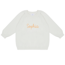 Load image into Gallery viewer, Embroidered Name Knit Sweater
