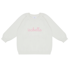 Load image into Gallery viewer, Embroidered Name Knit Sweater
